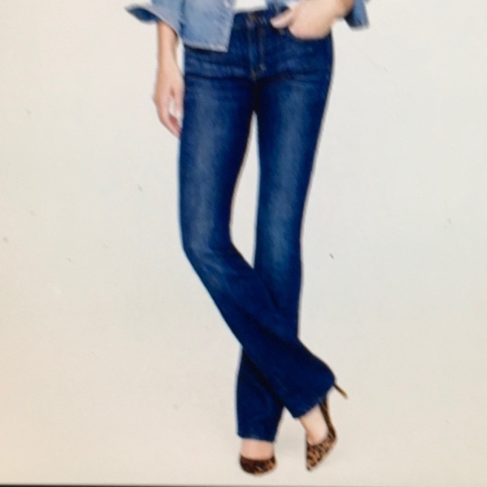 J Crew Boot Cut Jeans Dark Wash - Picture 3 of 8